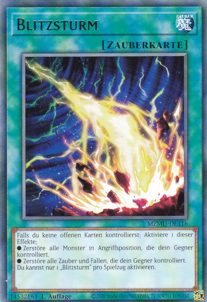 Blitzsturm - MZMU-DE116 - Rare - Deutsch - 1. Auflage - Maze of Muertos - Yu-Gi-Oh!