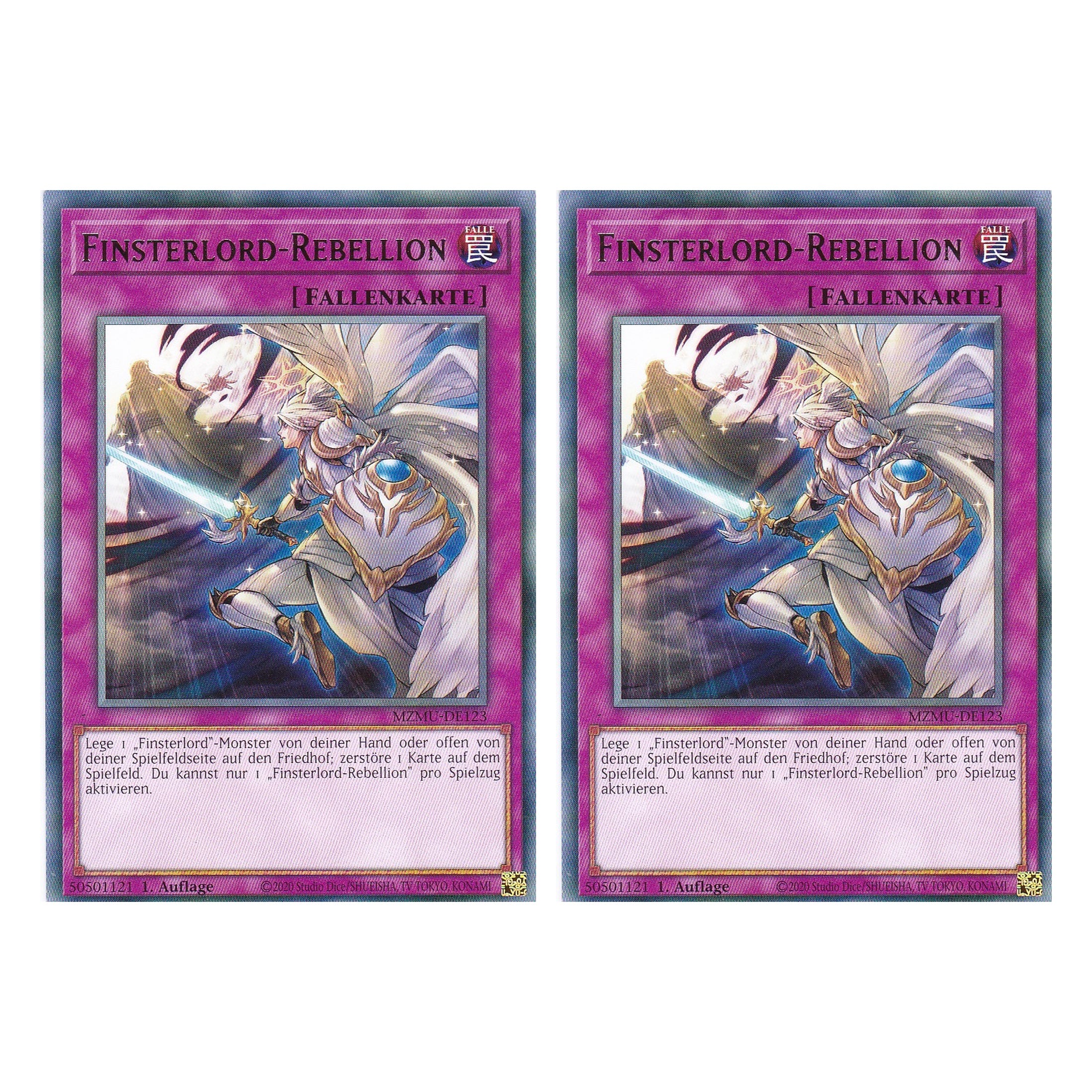 Finsterlord-Rebellion - MZMU-DE123 - Rare - Deutsch - 1. Auflage - Maze of Muertos - Duo Set (2 Stück) - Yu-Gi-Oh!