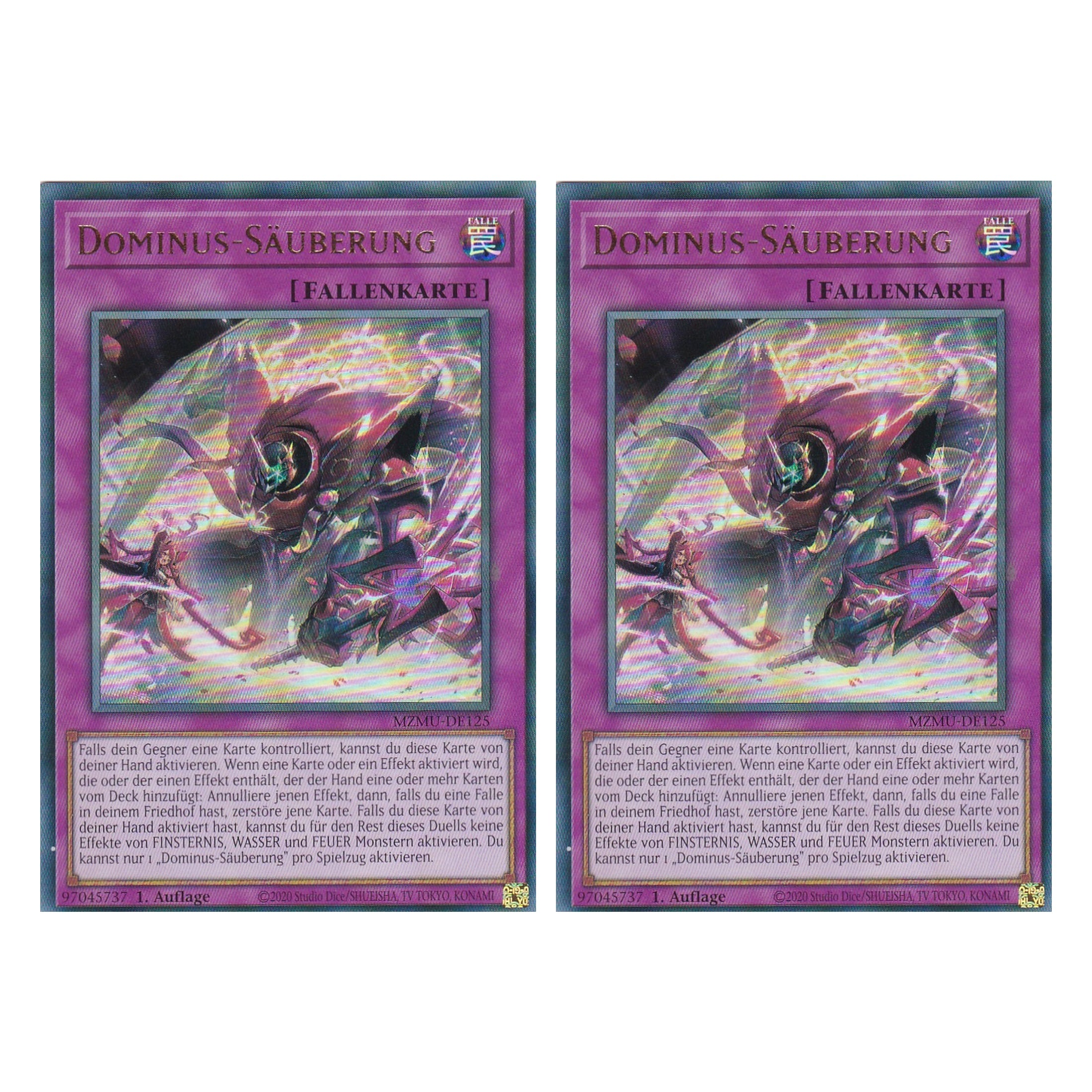 Dominus-Säuberung - MZMU-DE125 - Ultra Rare - Deutsch - 1. Auflage - Maze of Muertos - Duo Set (2 Stück) - Yu-Gi-Oh!