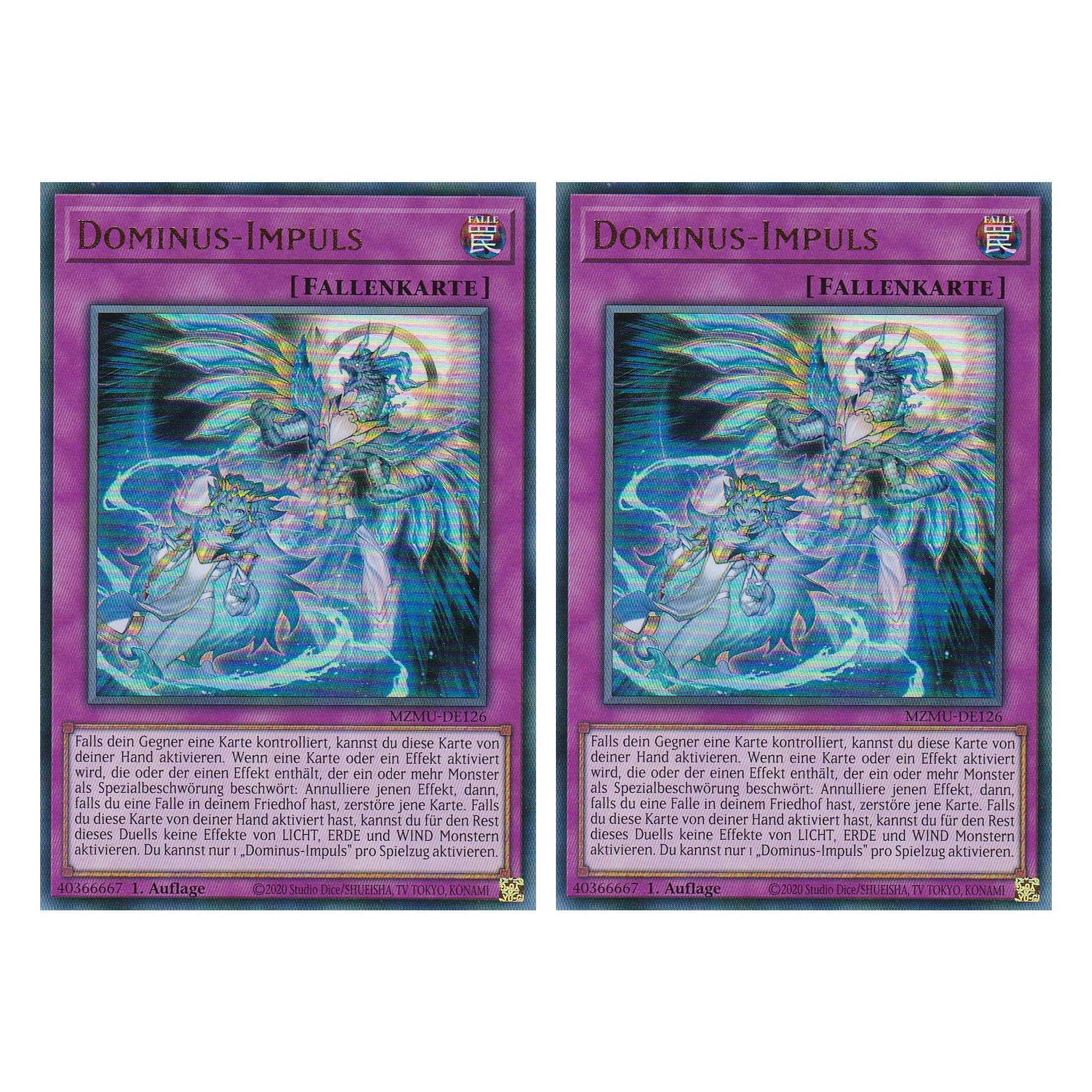 Dominus-Impuls - MZMU-DE126 - Ultra Rare - Deutsch - 1. Auflage - Maze of Muertos - Duo Set (2 Stück) - Yu-Gi-Oh!