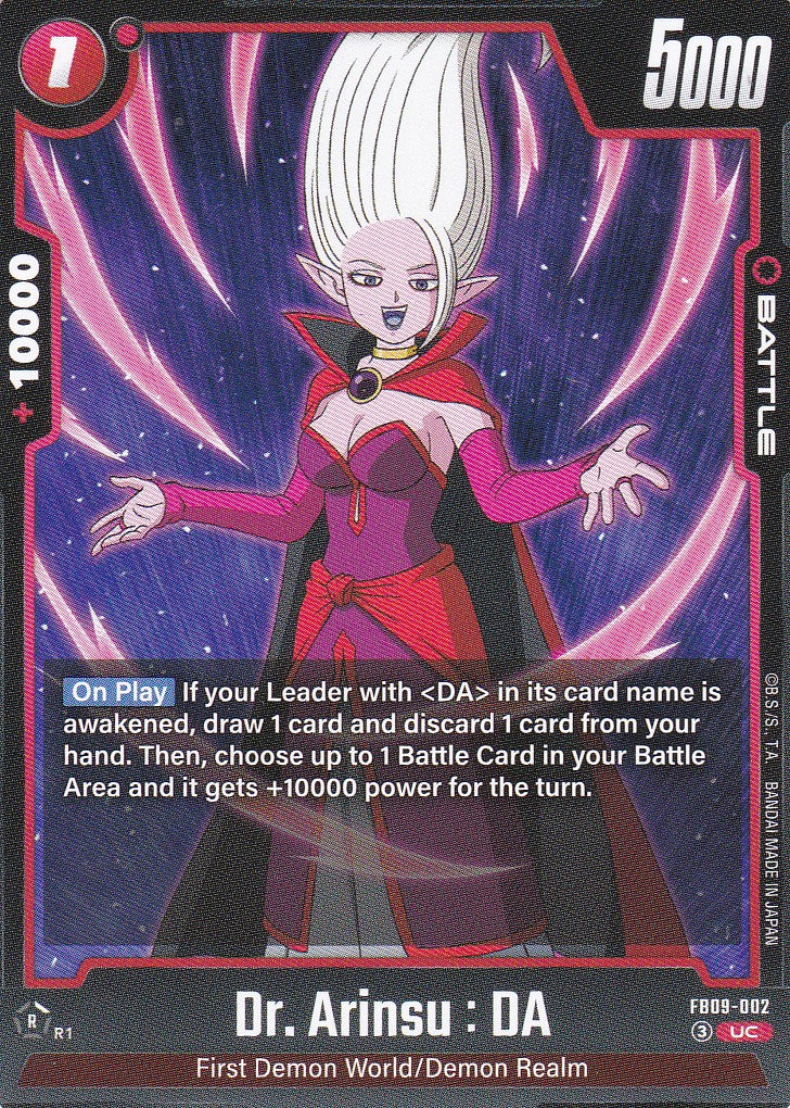 Dr. Arinsu : DA - 2 - Uncommon - Englisch - Dual Evolution - Dragon Ball Fusion World