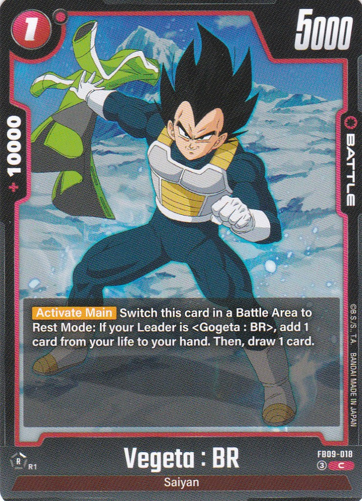 Vegeta : BR - 18 - Common - Englisch - Dual Evolution - Dragon Ball Fusion World