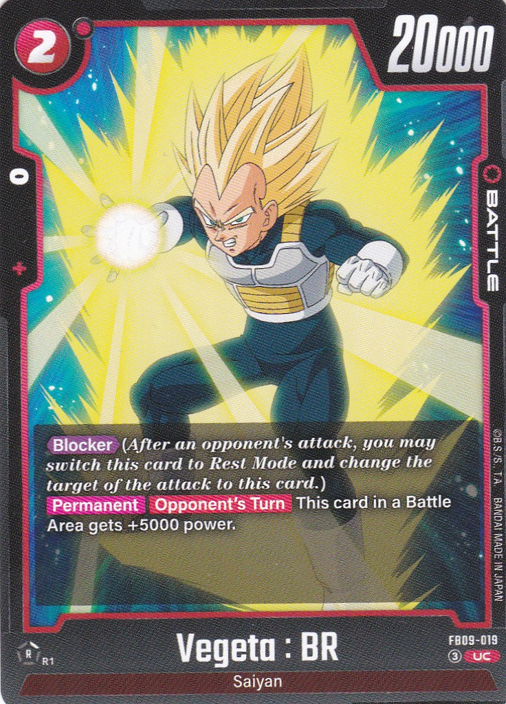 Vegeta : BR - 19 - Uncommon - Englisch - Dual Evolution - Dragon Ball Fusion World