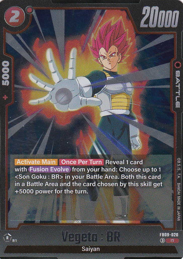 Vegeta : BR - 20 - Rare - Englisch - Dual Evolution - Dragon Ball Fusion World