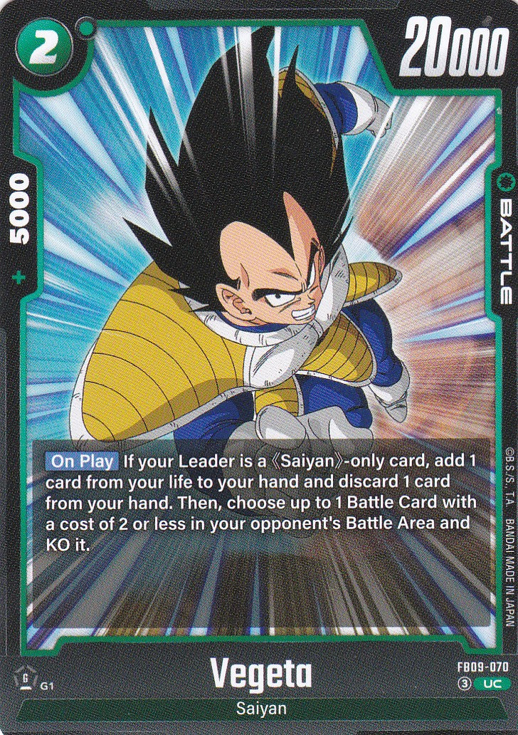Vegeta - 70 - Uncommon - Englisch - Dual Evolution - Dragon Ball Fusion World
