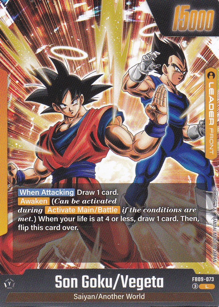 Son Goku/Vegeta // Gogeta - 73 - Leader - Englisch - Dual Evolution - Dragon Ball Fusion World
