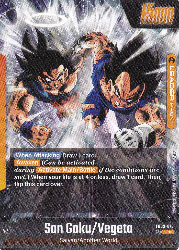 Son Goku/Vegeta // Gogeta - 73 - Alt Art - Englisch - Dual Evolution - Dragon Ball Fusion World