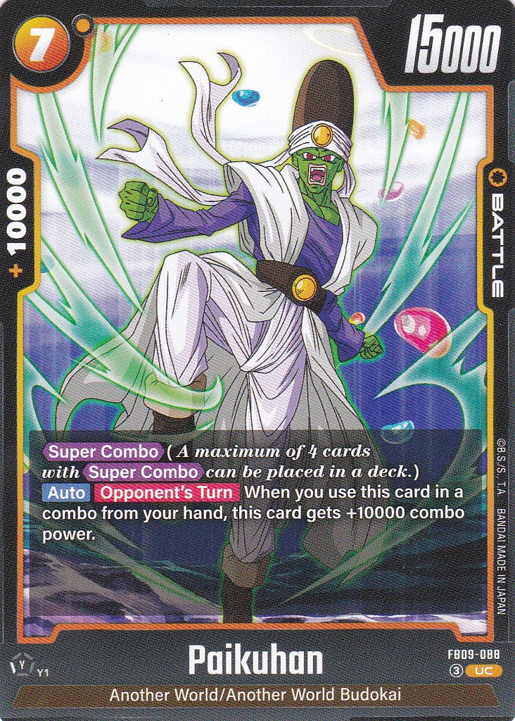 Paikuhan - 88 - Uncommon - Englisch - Dual Evolution - Dragon Ball Fusion World