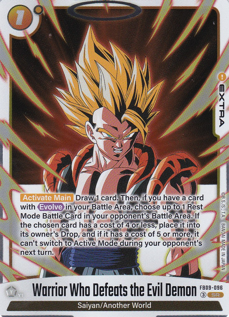 Warrior Who Defeats the Evil Demon - 96 - Super Rare - Englisch - Dual Evolution - Dragon Ball Fusion World