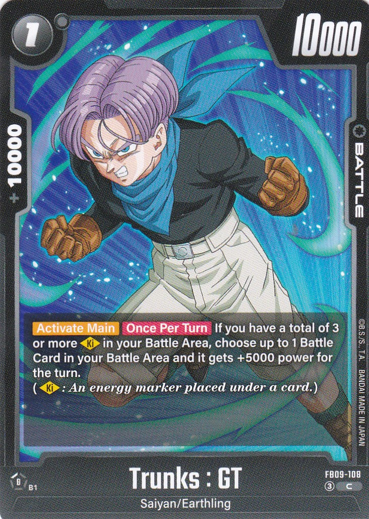 Trunks : GT - 108 - Common - Englisch - Dual Evolution - Dragon Ball Fusion World
