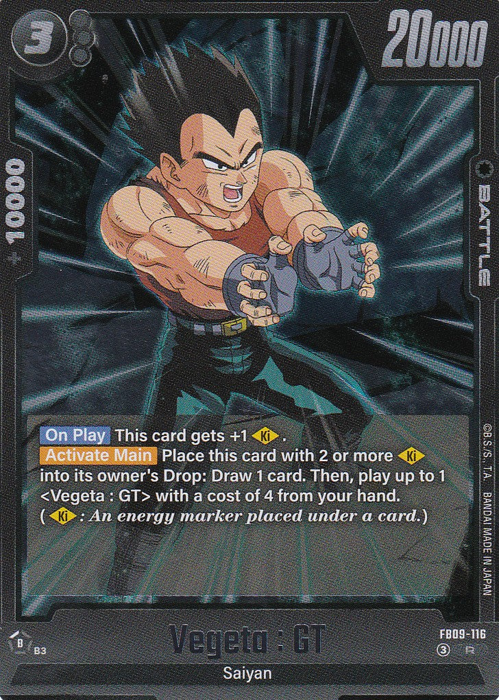 Vegeta : GT - 116 - Rare - Englisch - Dual Evolution - Dragon Ball Fusion World