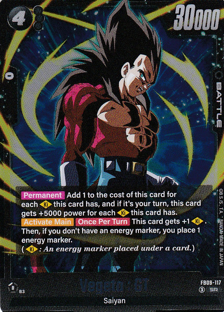 Vegeta : GT - 117 - Super Rare - Englisch - Dual Evolution - Dragon Ball Fusion World