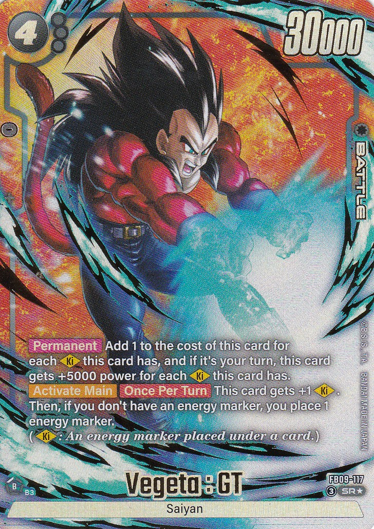 Vegeta : GT - 117 - Alt Art - Englisch - Dual Evolution - Dragon Ball Fusion World