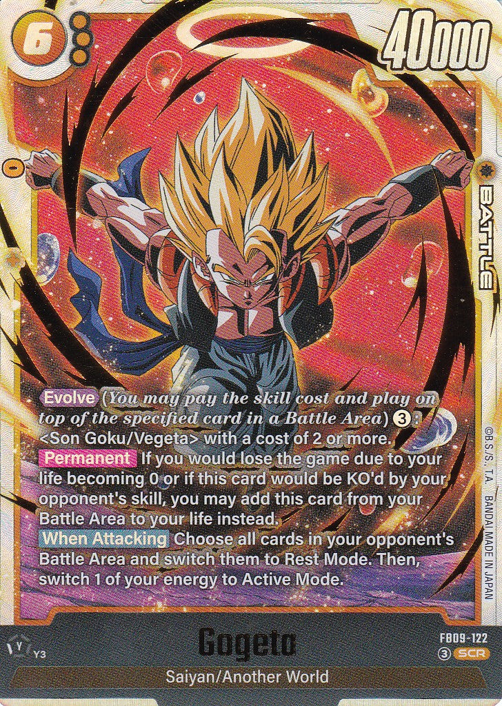 Gogeta - 122 - Secret Rare - Englisch - Dual Evolution - Dragon Ball Fusion World