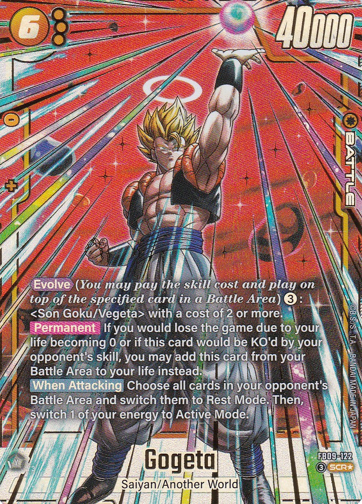 Gogeta - 122 - Alt Art - Englisch - Dual Evolution - Dragon Ball Fusion World
