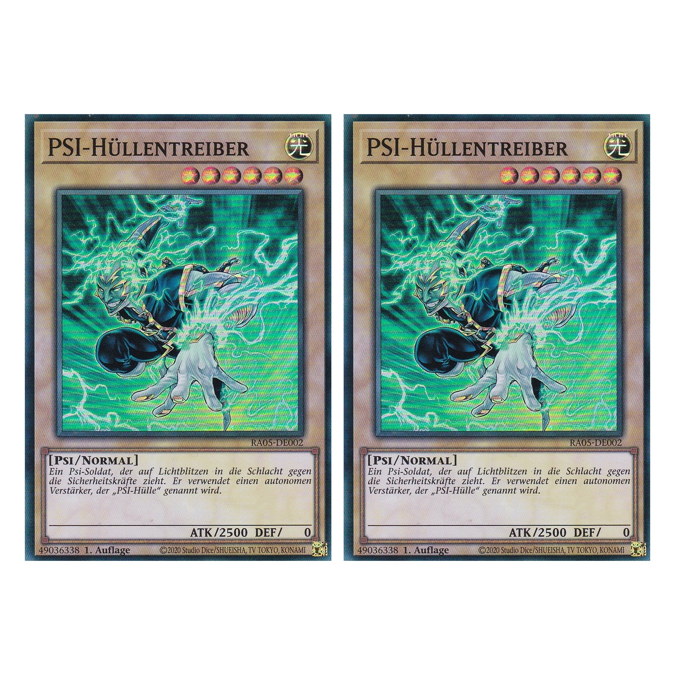 PSI-Hüllentreiber - RA05-DE002 - Super Rare - Deutsch - Rarity Collection 5 - Yugioh - Duo Set (2 Stück)