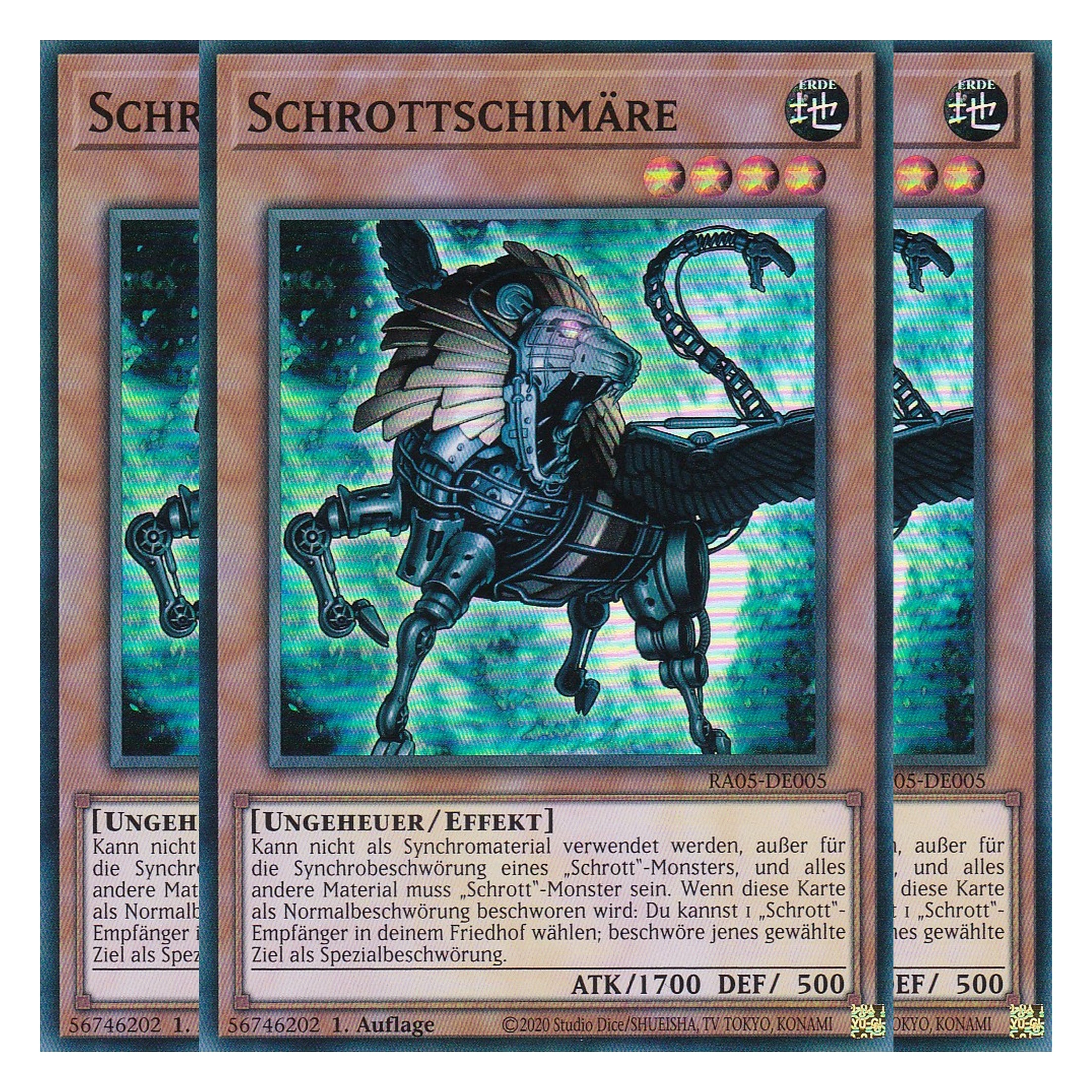 Schrottschimäre - RA05-DE005 - Super Rare - Deutsch - Rarity Collection 5 - Yugioh - Playset (3 Kopien)