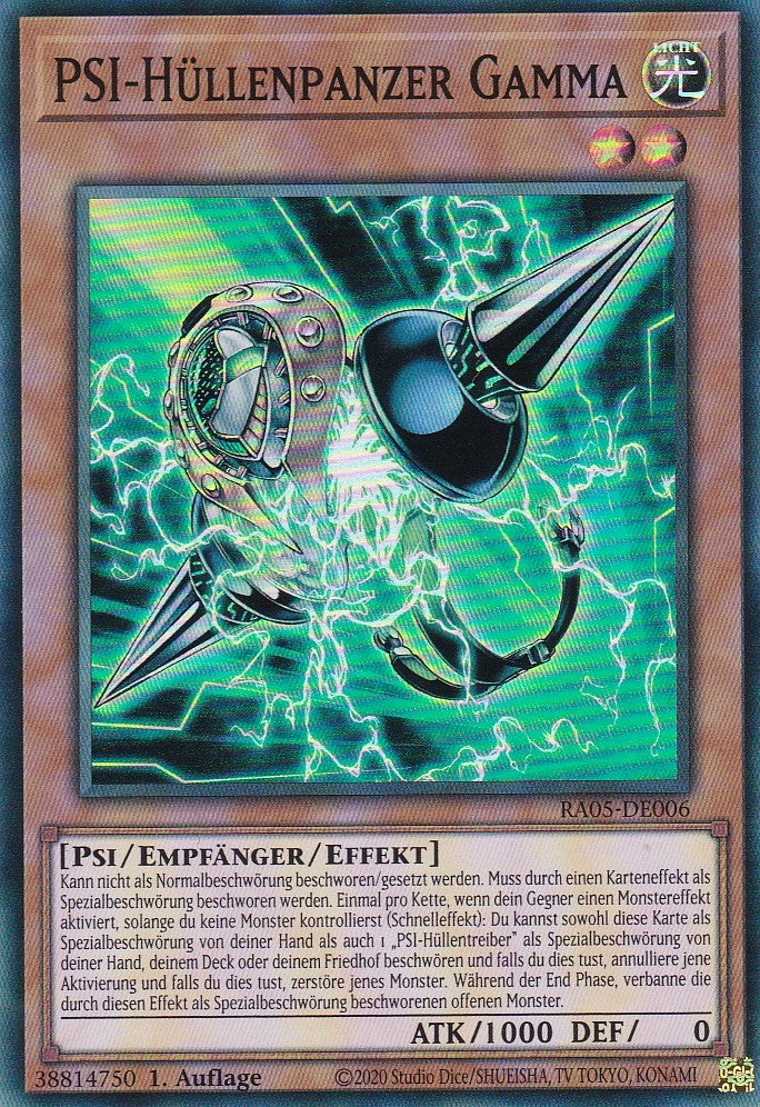 PSI-Hüllenpanzer Gamma - RA05-DE006 - Super Rare - Deutsch - Rarity Collection 5 - Yugioh