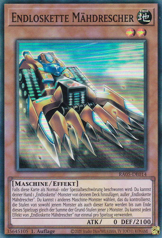 Endloskette Mähdrescher - RA05-DE014 - Super Rare - Deutsch - Rarity Collection 5 - Yugioh