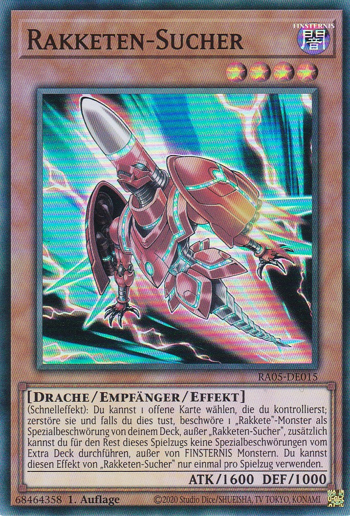 Rakketen-Sucher - RA05-DE015 - Super Rare - Deutsch - Rarity Collection 5 - Yugioh
