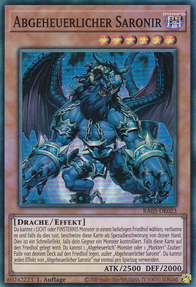 Abgeheuerlicher Saronir - RA05-DE023 - Super Rare - Deutsch - Rarity Collection 5 - Yugioh