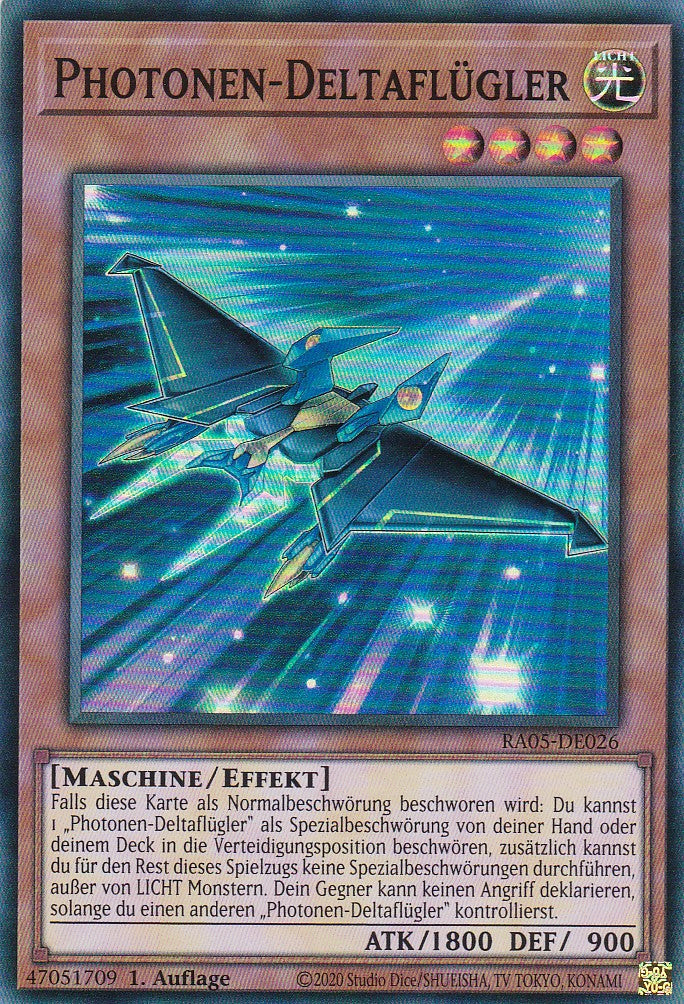 Photonen-Deltaflügler - RA05-DE026 - Super Rare - Deutsch - Rarity Collection 5 - Yugioh