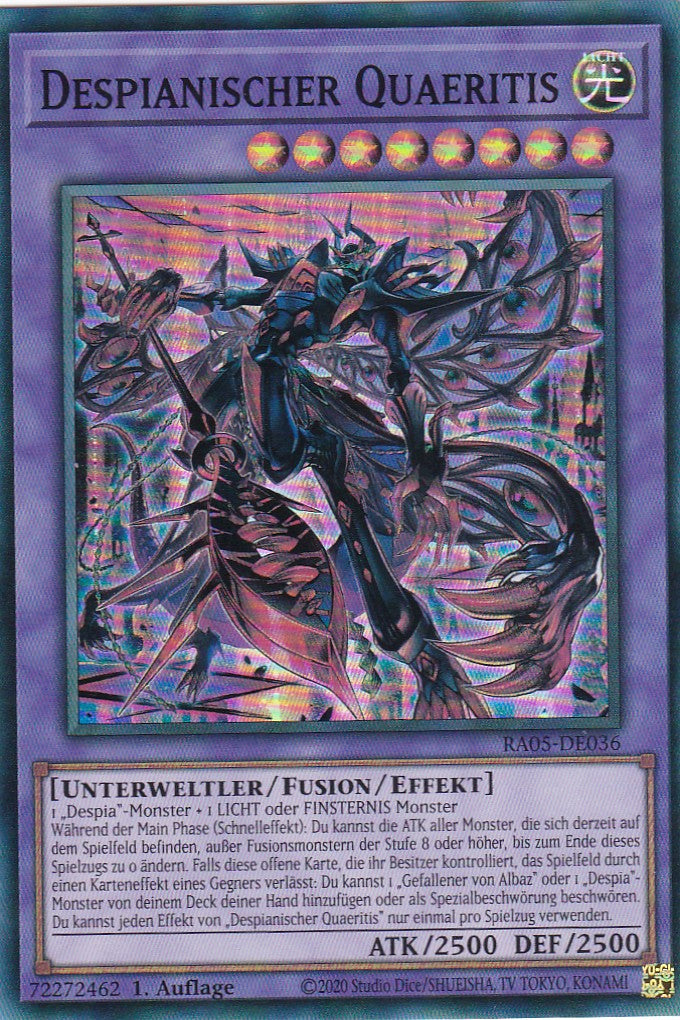 Despianischer Quaeritis - RA05-DE036 - Super Rare - Deutsch - Rarity Collection 5 - Yugioh