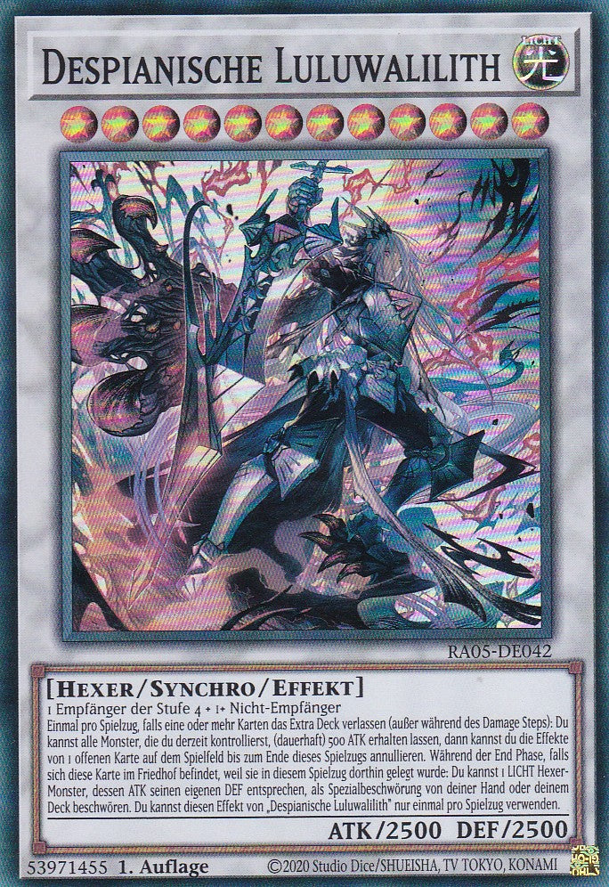 Despianische Luluwalilith - RA05-DE042 - Super Rare - Deutsch - Rarity Collection 5 - Yugioh