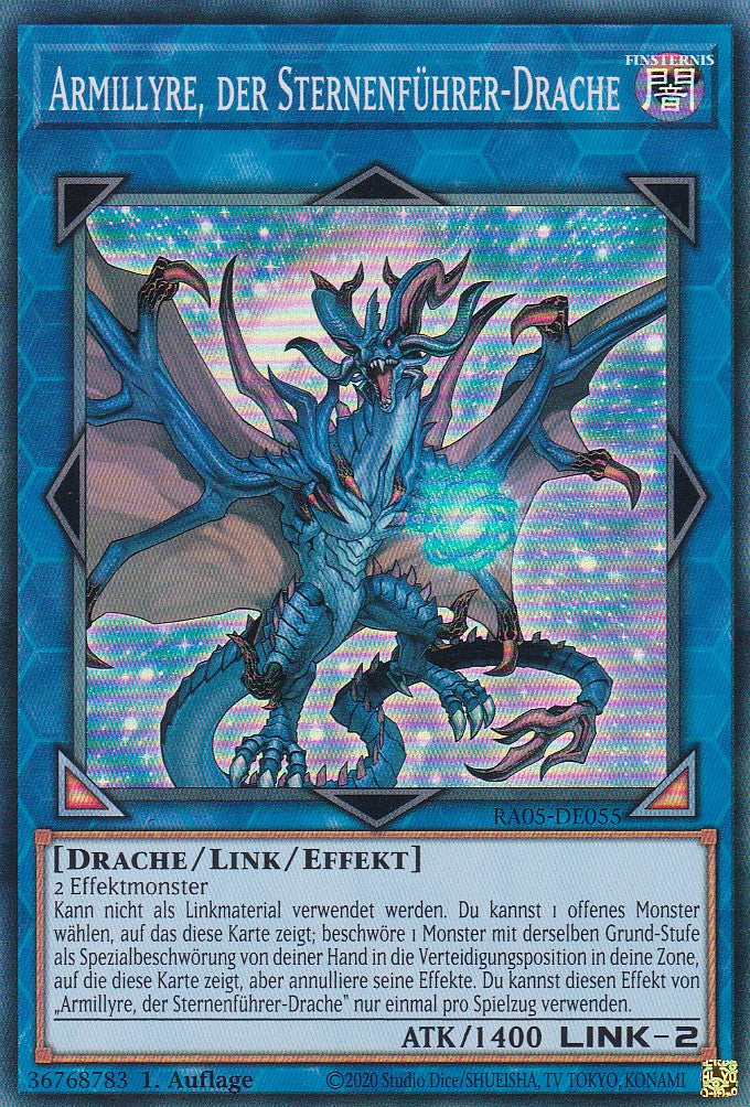 Armillyre, der Sternenführer-Drache - RA05-DE055 - Super Rare - Deutsch - Rarity Collection 5 - Yugioh