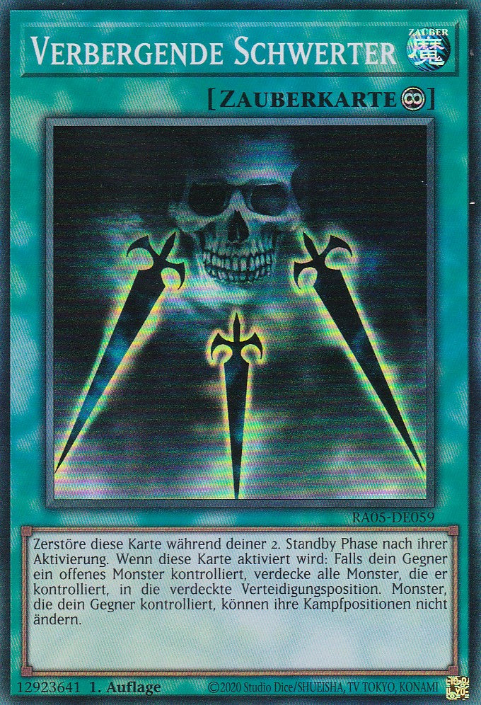 Verbergende Schwerter - RA05-DE059 - Super Rare - Deutsch - Rarity Collection 5 - Yugioh