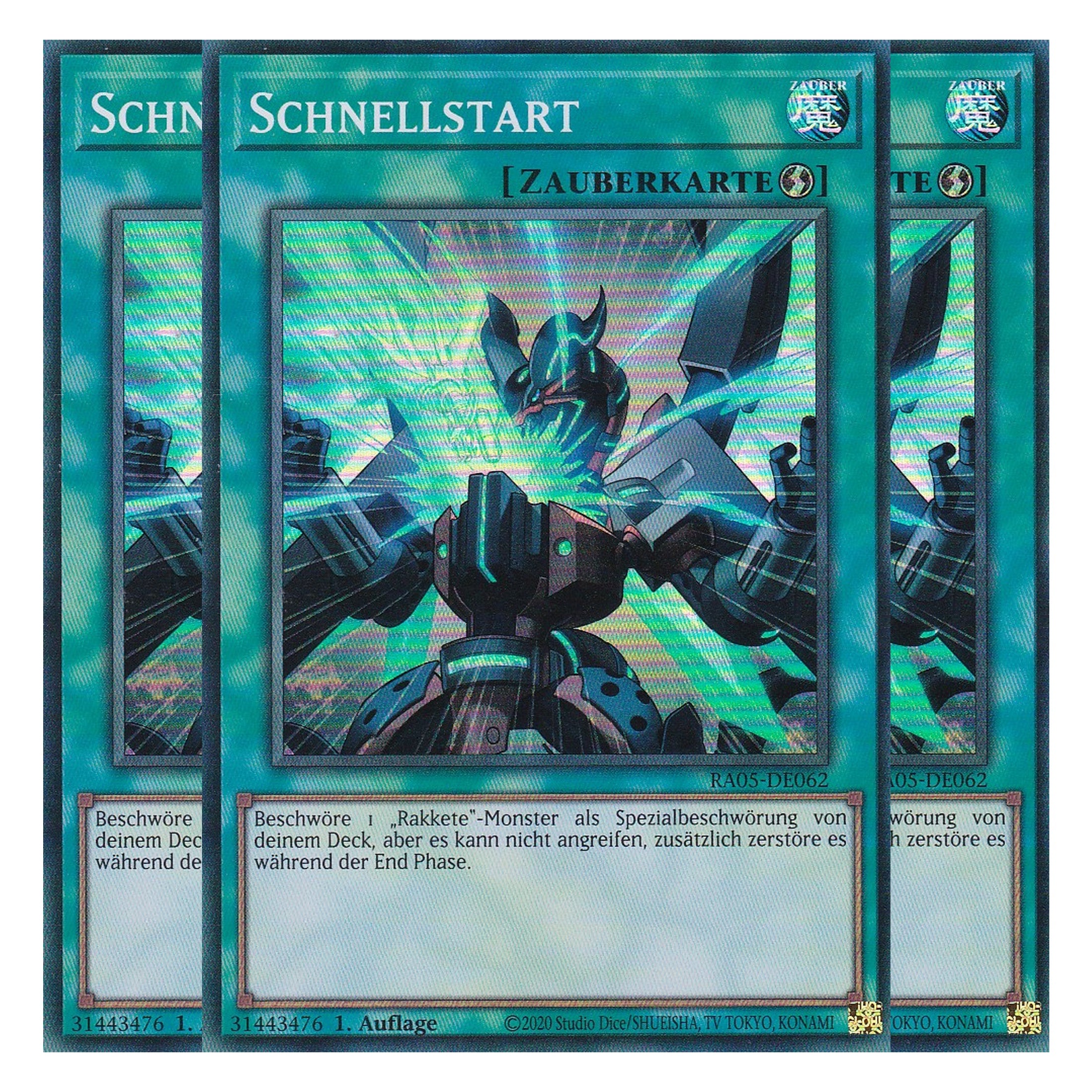 Schnellstart - RA05-DE062 - Super Rare - Deutsch - Rarity Collection 5 - Yugioh - Playset (3 Kopien)