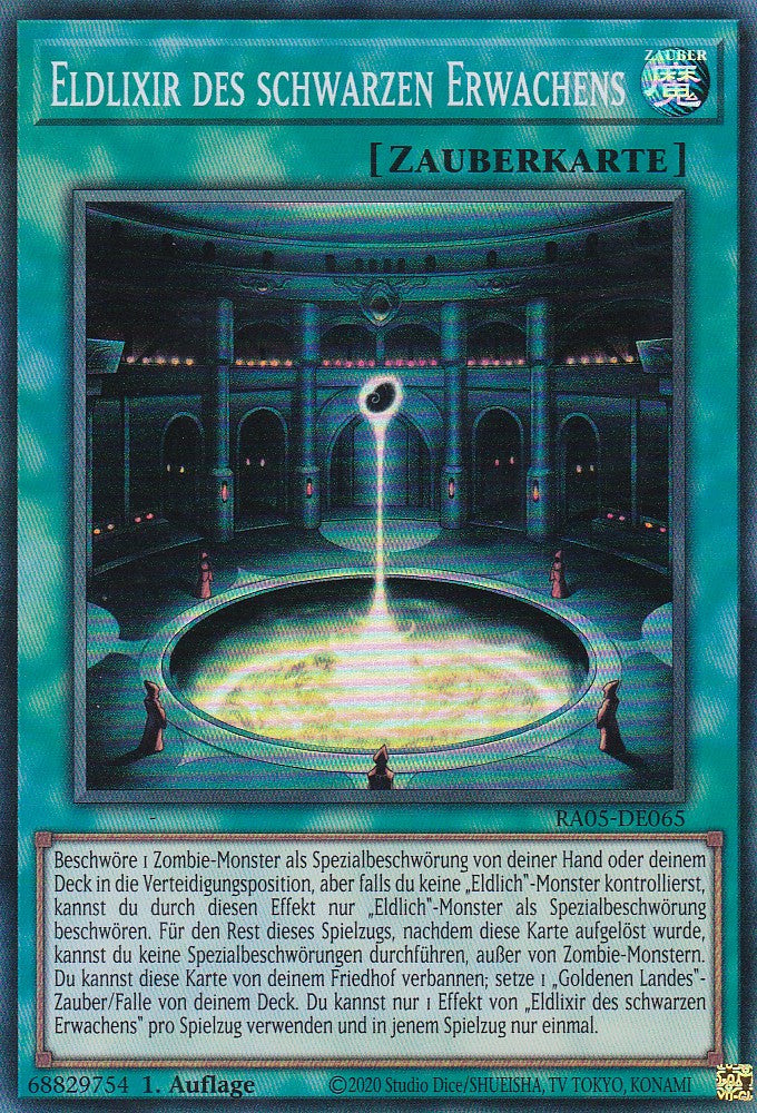 Eldlixir des schwarzen Erwachens - RA05-DE065 - Super Rare - Deutsch - Rarity Collection 5 - Yugioh