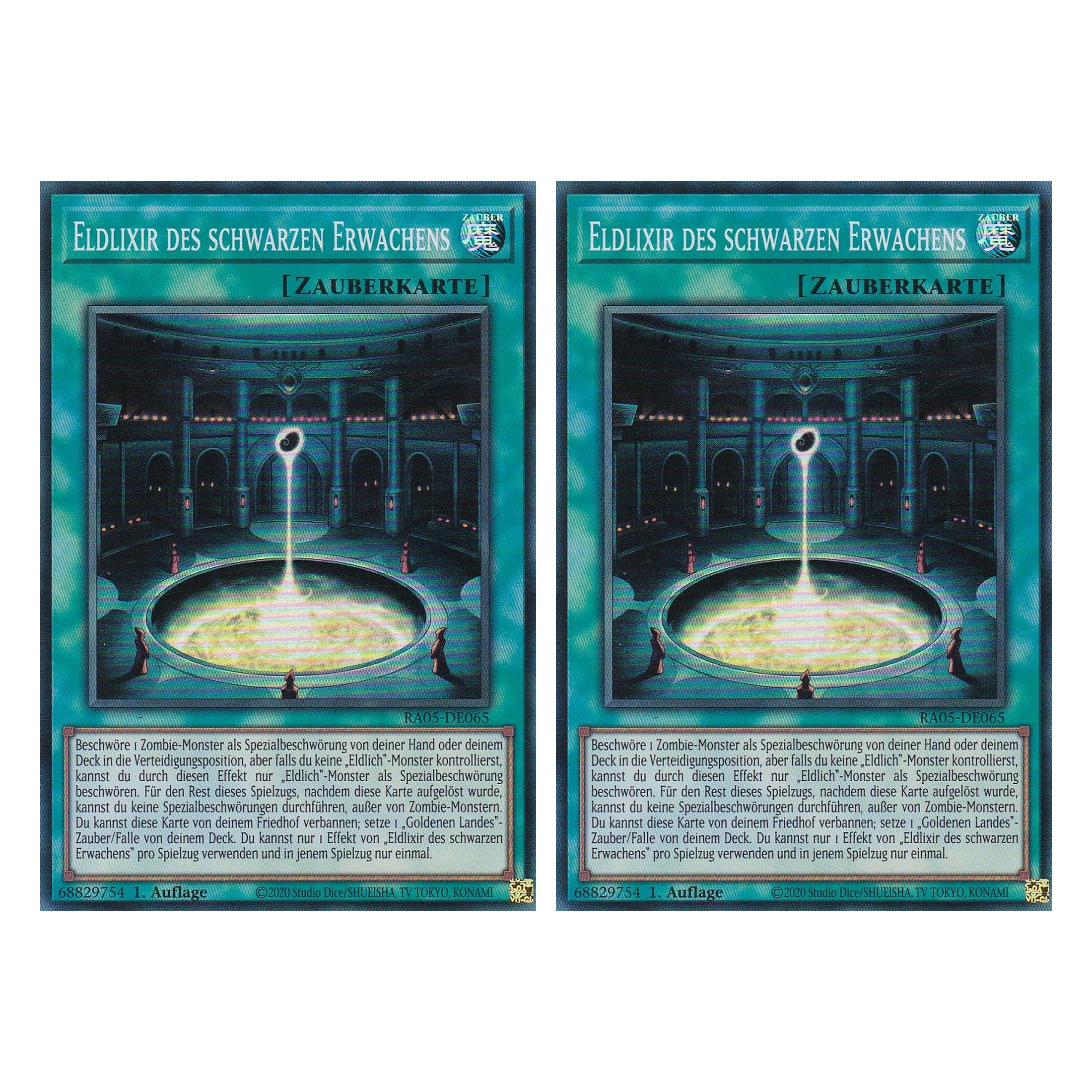Eldlixir des schwarzen Erwachens - RA05-DE065 - Super Rare - Deutsch - Rarity Collection 5 - Yugioh - Duo Set (2 Stück)