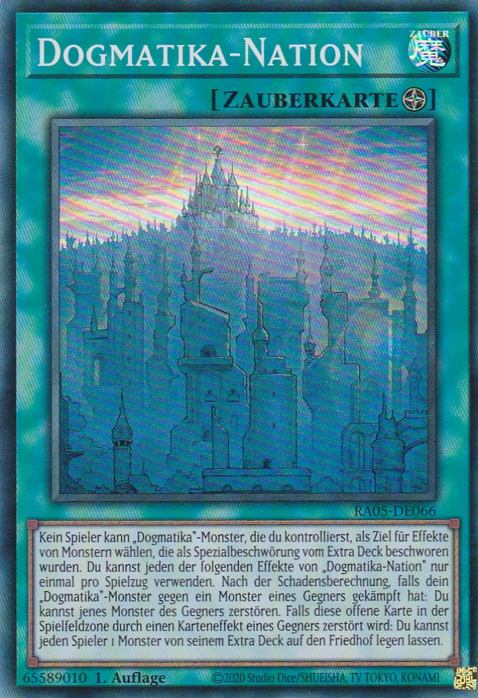 Dogmatika-Nation - RA05-DE066 - Super Rare - Deutsch - Rarity Collection 5 - Yugioh