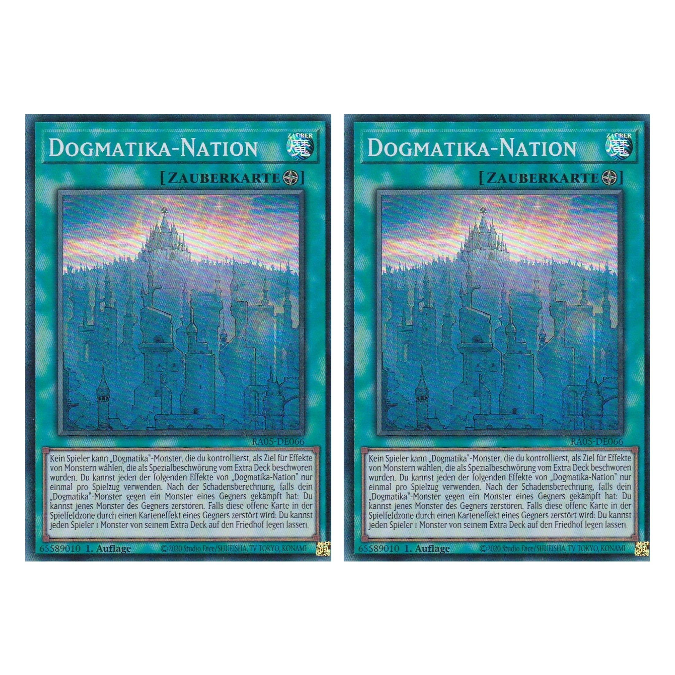 Dogmatika-Nation - RA05-DE066 - Super Rare - Deutsch - Rarity Collection 5 - Yugioh - Duo Set (2 Stück)