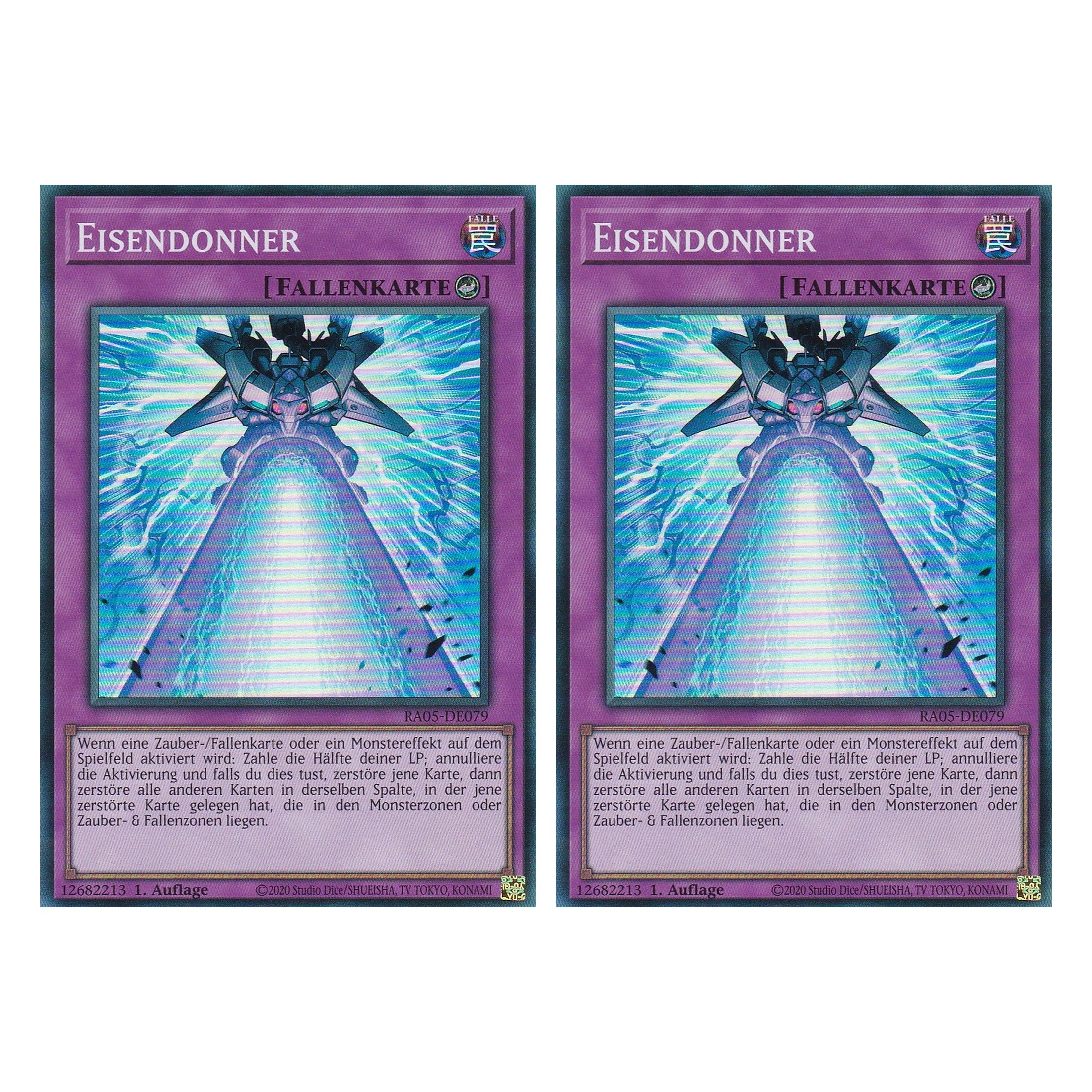 Eisendonner - RA05-DE079 - Super Rare - Deutsch - Rarity Collection 5 - Yugioh - Duo Set (2 Stück)