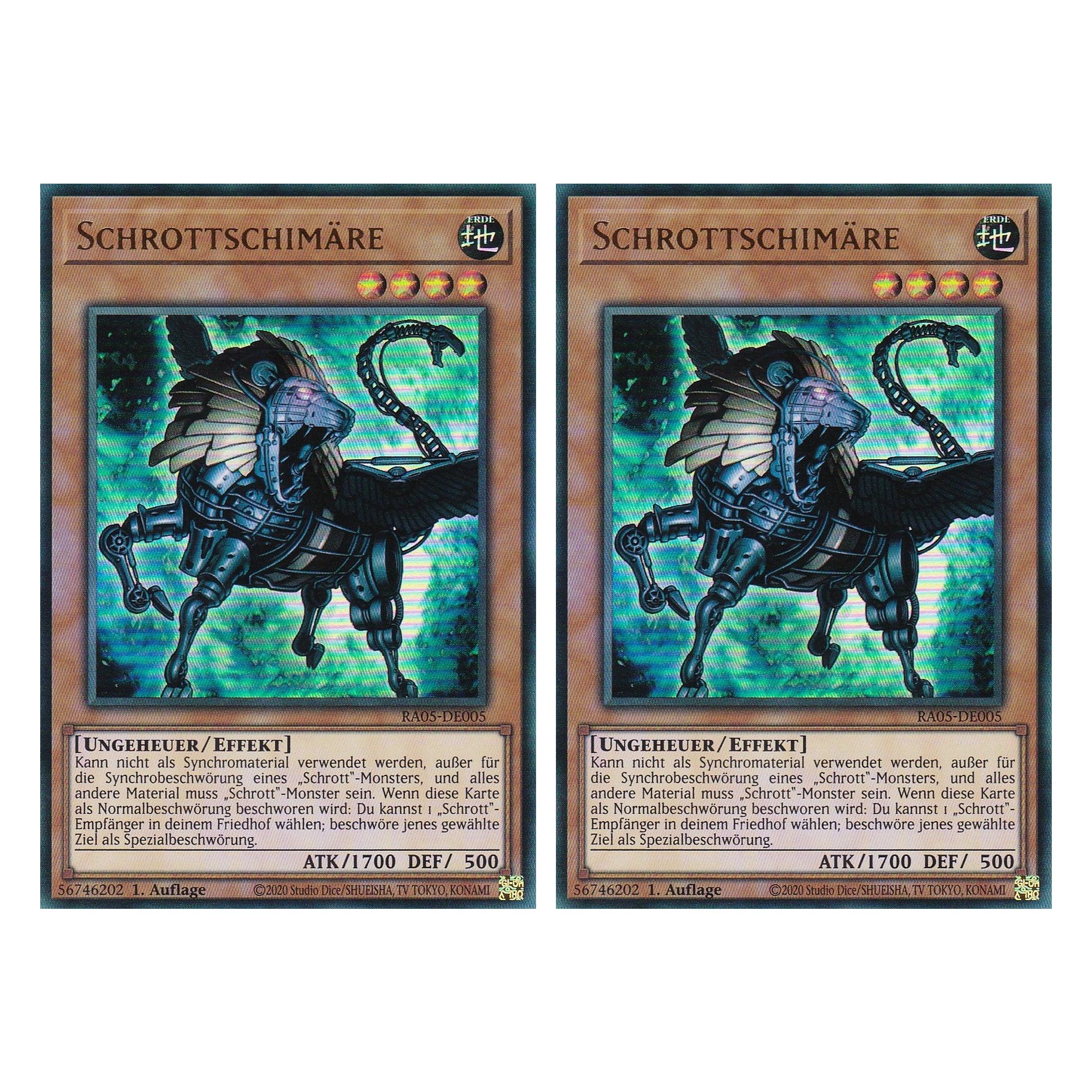 Schrottschimäre - RA05-DE005 - Ultra Rare - Deutsch - Rarity Collection 5 - Yugioh - Duo Set (2 Stück)