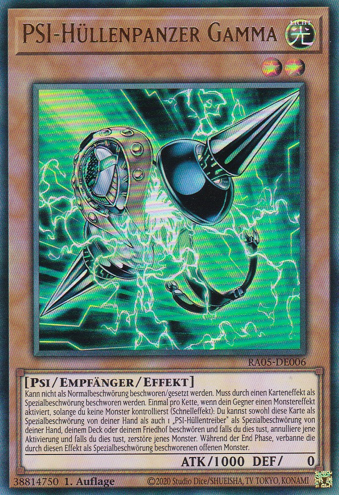 PSI-Hüllenpanzer Gamma - RA05-DE006 - Ultra Rare - Deutsch - Rarity Collection 5 - Yugioh