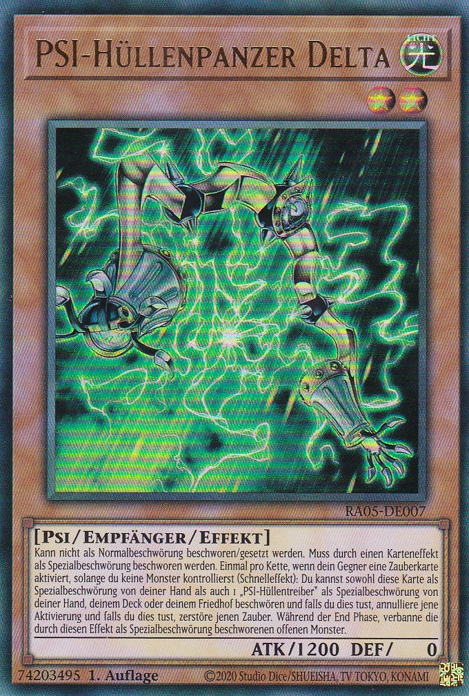 PSI-Hüllenpanzer Delta - RA05-DE007 - Ultra Rare - Deutsch - Rarity Collection 5 - Yugioh