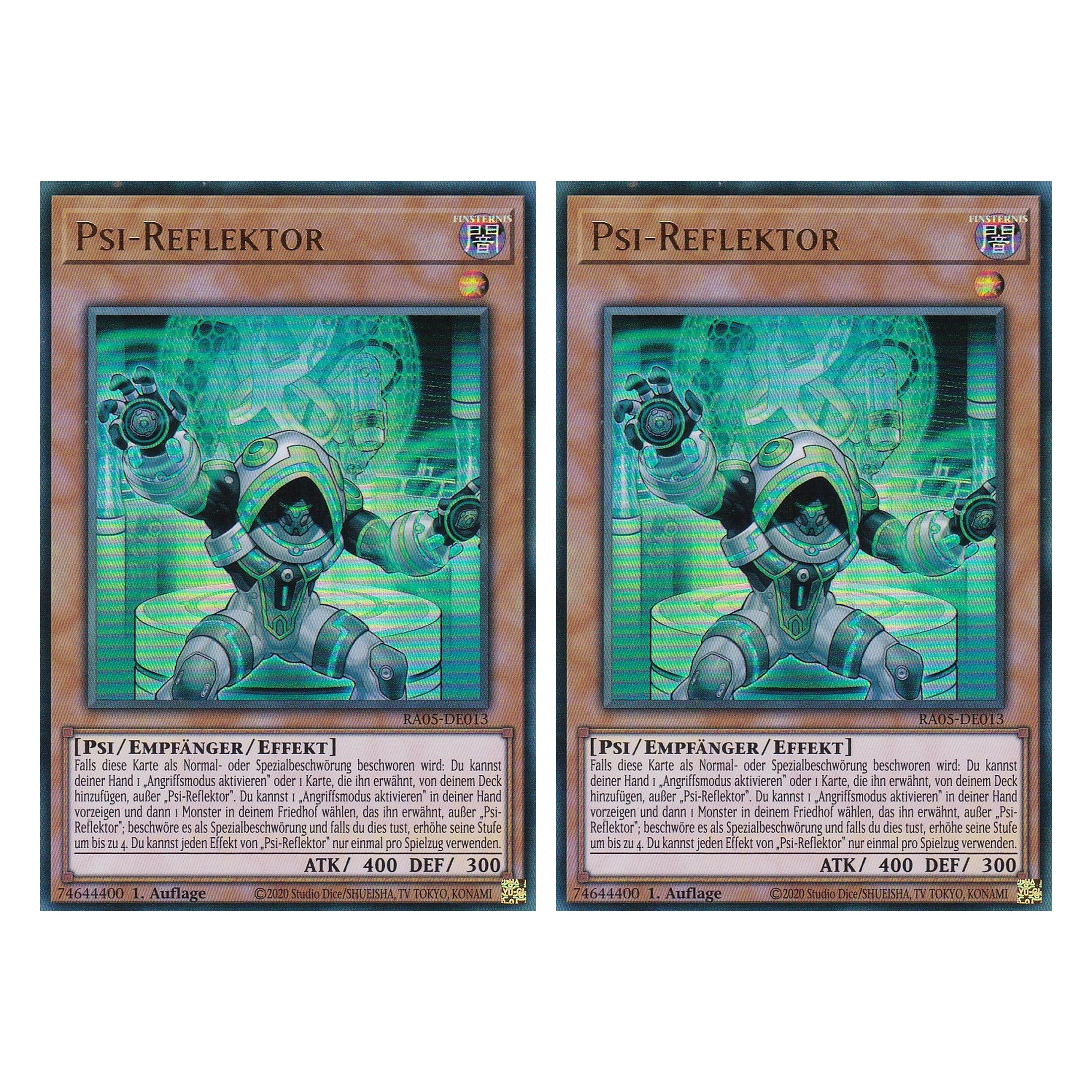 Psi-Reflektor - RA05-DE013 - Ultra Rare - Deutsch - Rarity Collection 5 - Yugioh - Duo Set (2 Stück)
