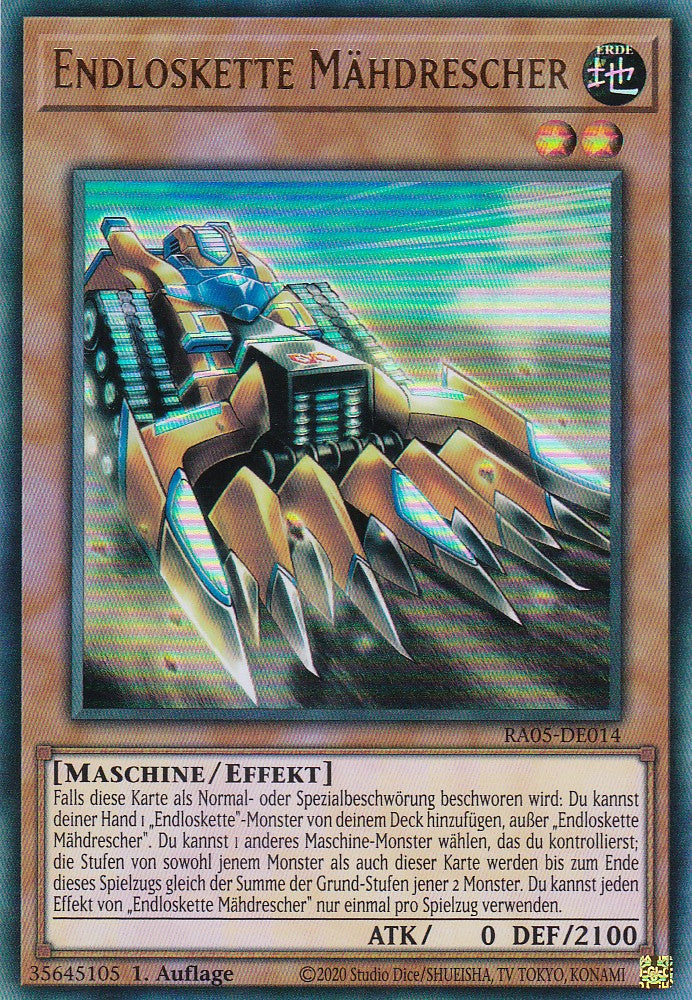 Endloskette Mähdrescher - RA05-DE014 - Ultra Rare - Deutsch - Rarity Collection 5 - Yugioh