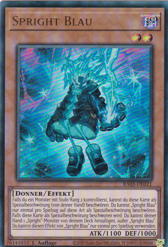 Spright Blau - RA05-DE021 - Ultra Rare - Deutsch - Rarity Collection 5 - Yugioh