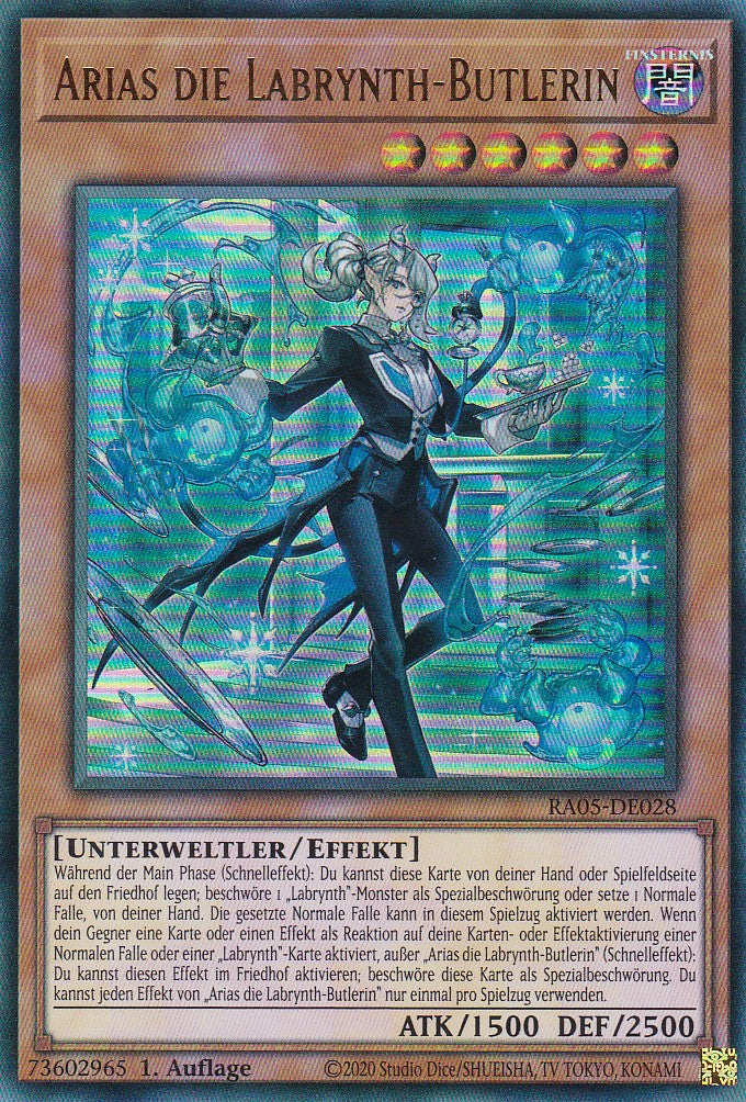Arias die Labrynth-Butlerin - RA05-DE028 - Ultra Rare - Deutsch - Rarity Collection 5 - Yugioh