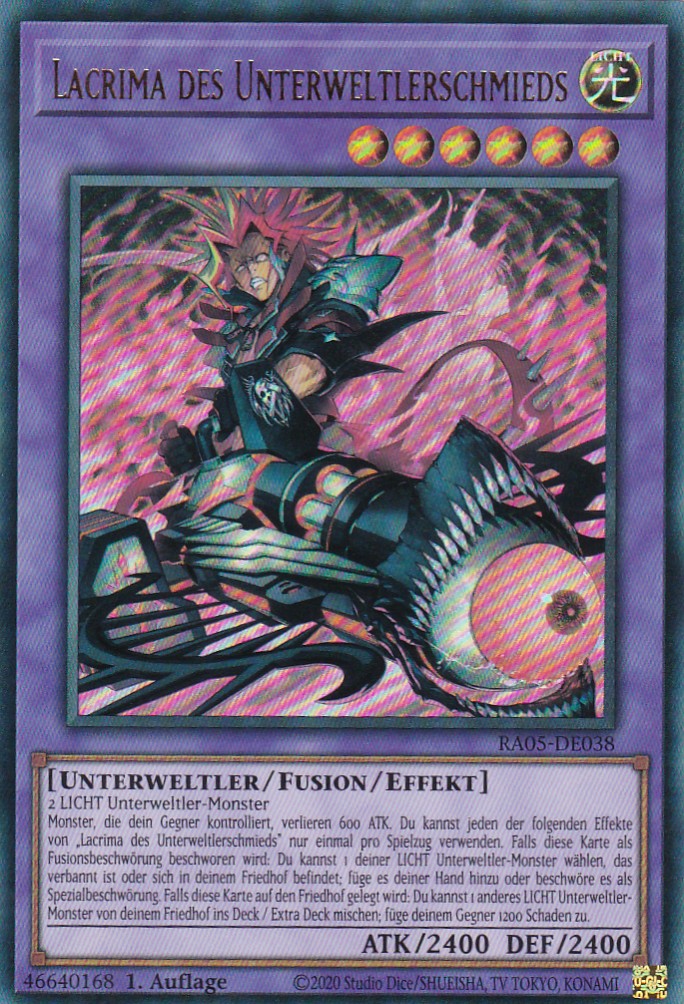 Lacrima des Unterweltlerschmieds - RA05-DE038 - Ultra Rare - Deutsch - Rarity Collection 5 - Yugioh