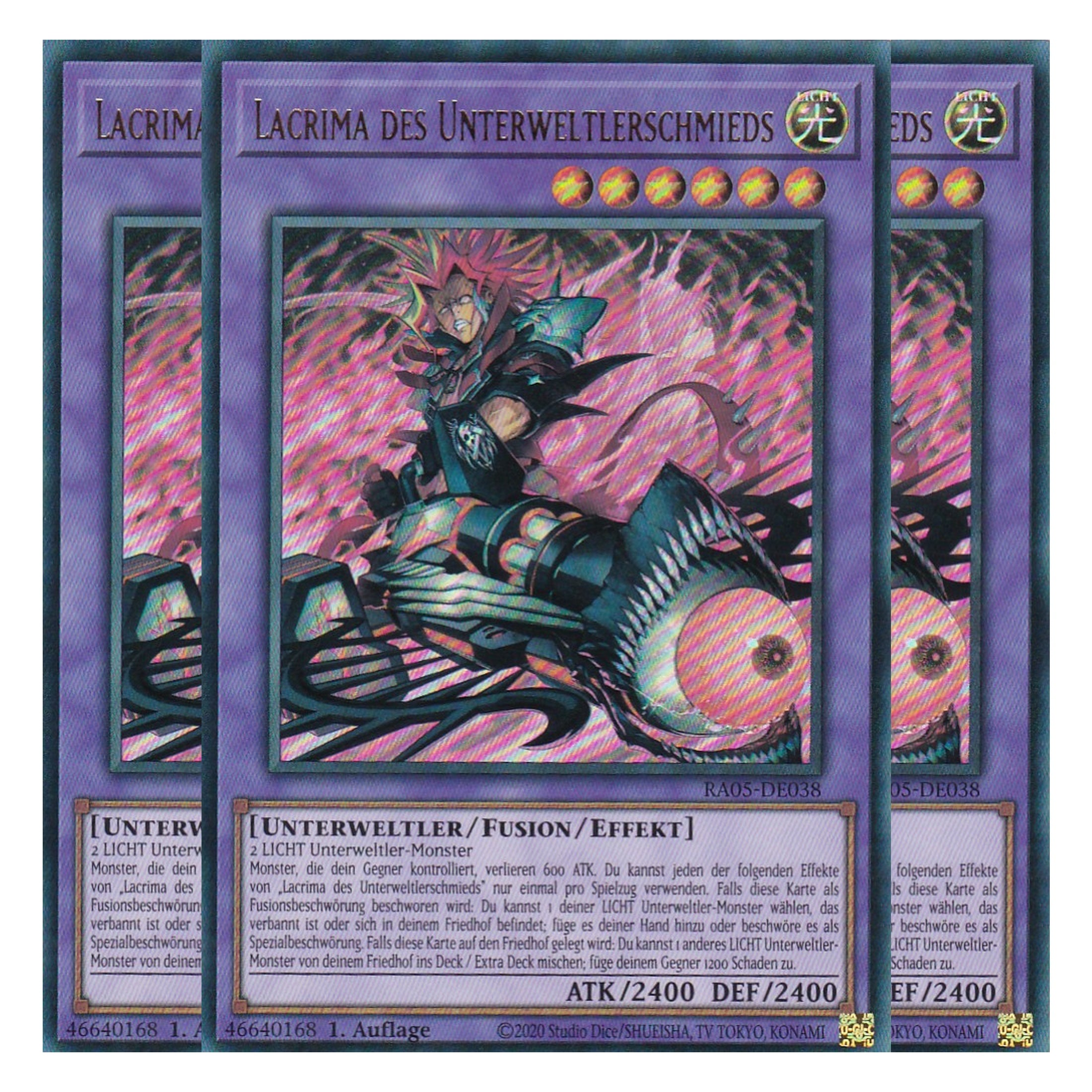 Lacrima des Unterweltlerschmieds - RA05-DE038 - Ultra Rare - Deutsch - Rarity Collection 5 - Yugioh - Playset (3 Kopien)
