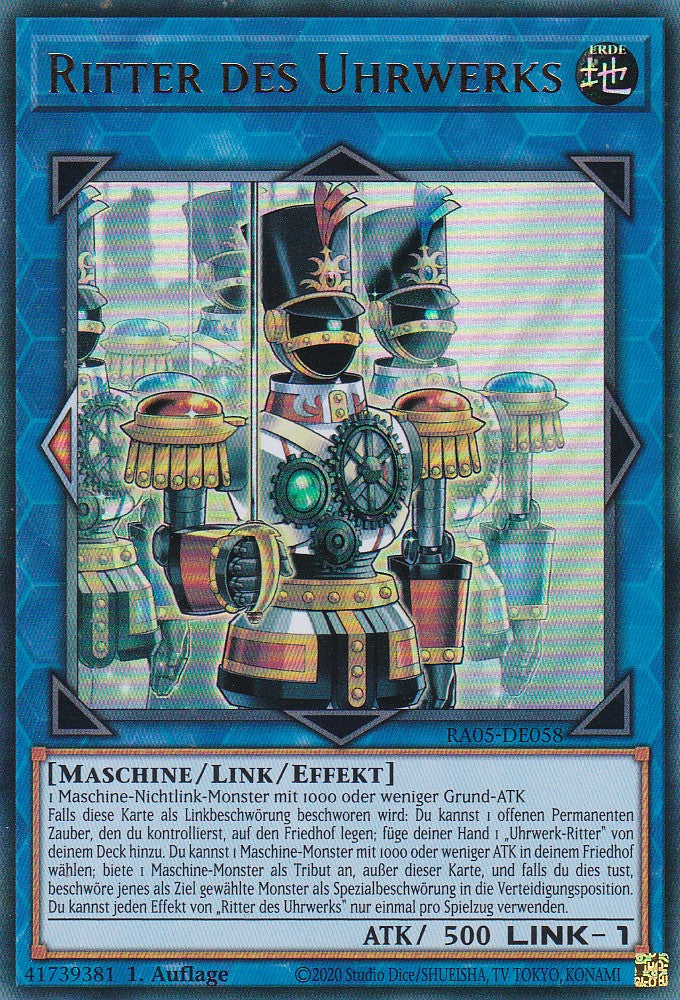 Ritter des Uhrwerks - RA05-DE058 - Ultra Rare - Deutsch - Rarity Collection 5 - Yugioh
