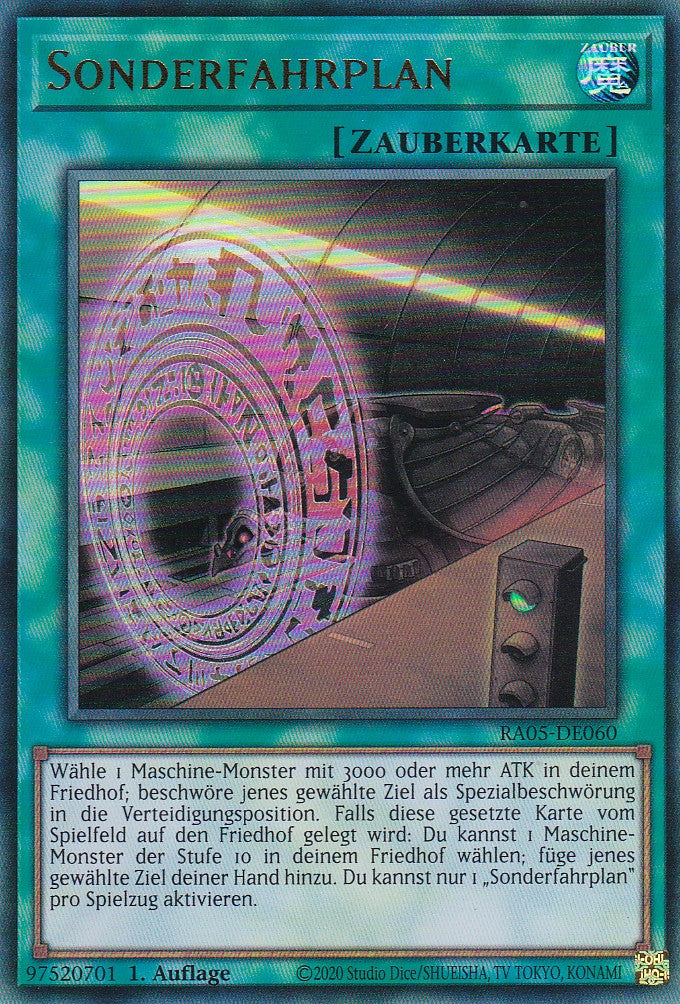 Sonderfahrplan - RA05-DE060 - Ultra Rare - Deutsch - Rarity Collection 5 - Yugioh