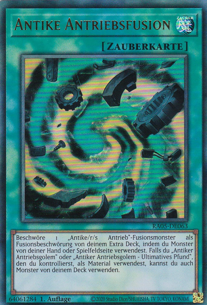 Antike Antriebsfusion - RA05-DE063 - Ultra Rare - Deutsch - Rarity Collection 5 - Yugioh