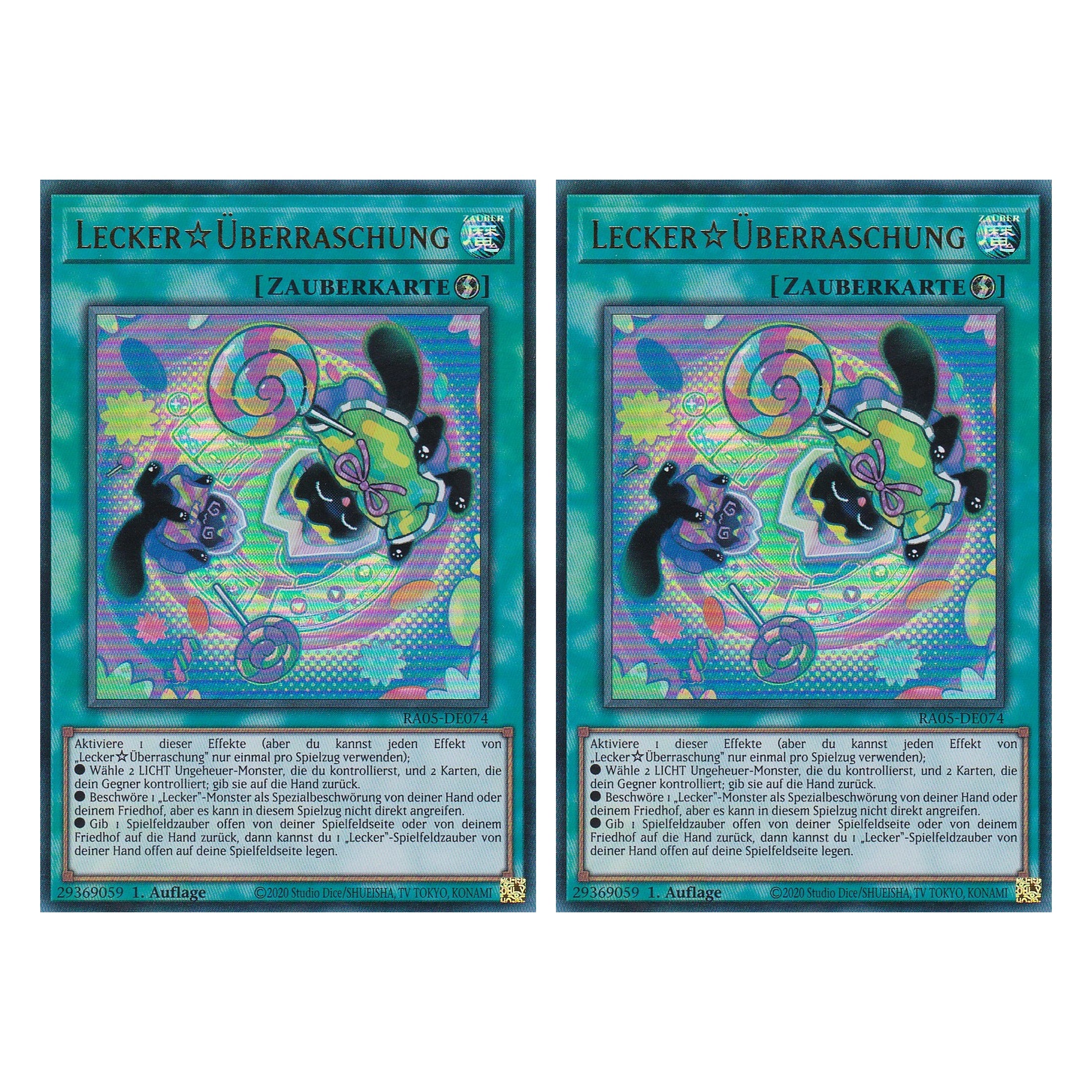 Lecker☆Überraschung - RA05-DE074 - Ultra Rare - Deutsch - Rarity Collection 5 - Yugioh - Duo Set (2 Stück)