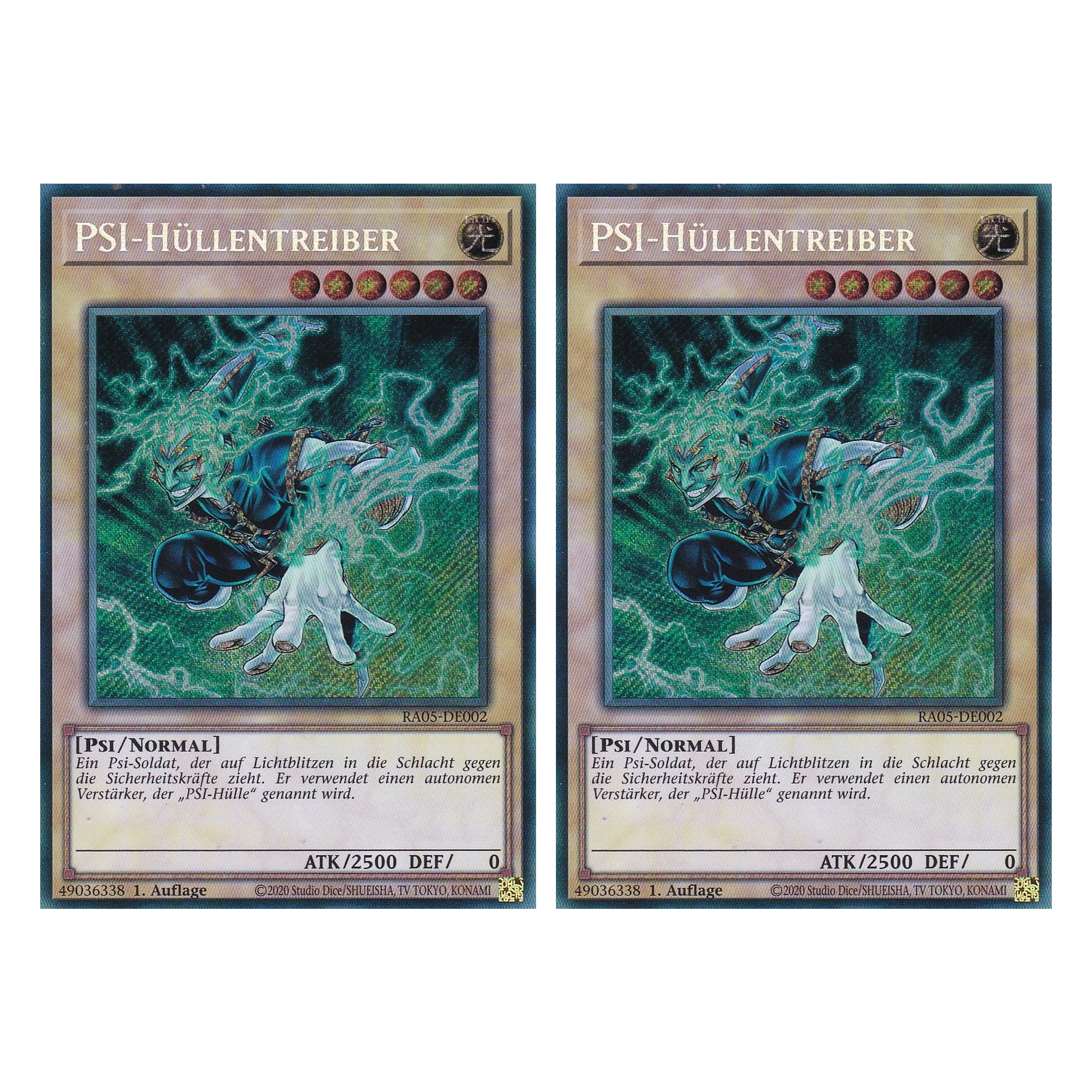 PSI-Hüllentreiber - RA05-DE002 - Secret Rare - Deutsch - Rarity Collection 5 - Yugioh - Duo Set (2 Stück)